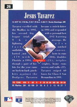 1996 Collector's Choice #26 Jesus Tavarez Back