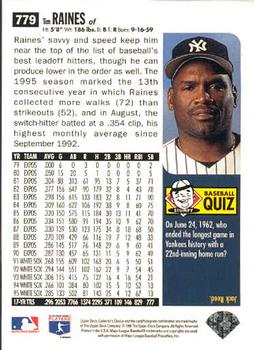 1996 Collector's Choice #779 Tim Raines Back