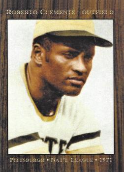 2010 Monarch Corona Wood Background Series #4 Roberto Clemente Front