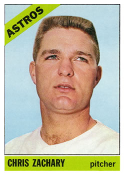 1966 Topps #313 Chris Zachary Front