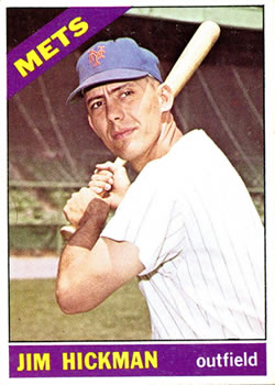 1966 Topps #402 Jim Hickman Front