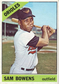1966 Topps #412 Sam Bowens Front