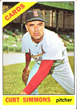 1966 Topps #489 Curt Simmons Front