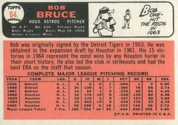 1966 Topps #64 Bob Bruce Back