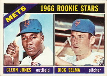 1966 Topps #67 Mets 1966 Rookie Stars (Cleon Jones / Dick Selma) Front