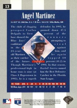 1996 Collector's Choice - Gold Signature #13 Angel Martinez Back