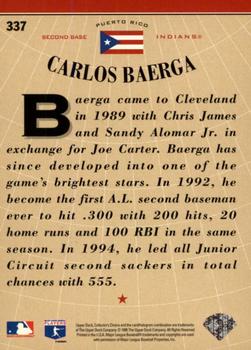 1996 Collector's Choice - Gold Signature #337 Carlos Baerga Back