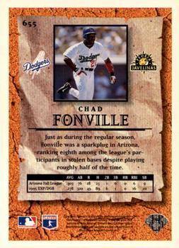 1996 Collector's Choice - Gold Signature #655 Chad Fonville Back