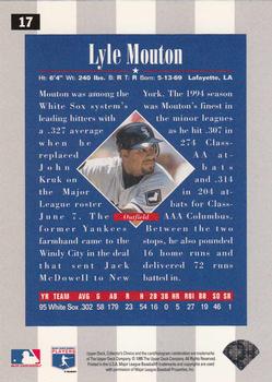 1996 Collector's Choice - Silver Signature #17 Lyle Mouton Back