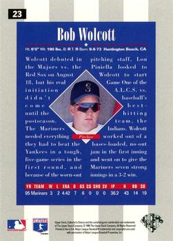 1996 Collector's Choice - Silver Signature #23 Bob Wolcott Back