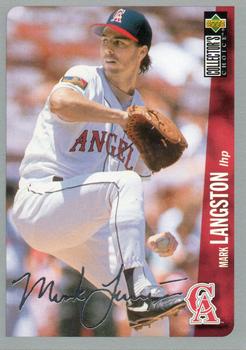 1996 Collector's Choice - Silver Signature #73 Mark Langston Front