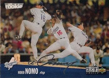 1996 Collector's Choice - Silver Signature #180 Hideo Nomo Front