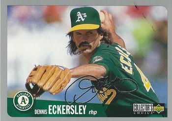 1996 Collector's Choice - Silver Signature #245 Dennis Eckersley Front