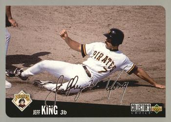 1996 Collector's Choice - Silver Signature #258 Jeff King Front