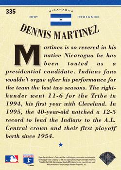1996 Collector's Choice - Silver Signature #335 Dennis Martinez Back