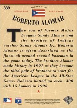1996 Collector's Choice - Silver Signature #339 Roberto Alomar Back