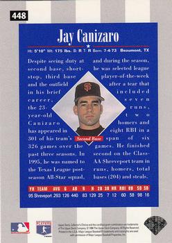 1996 Collector's Choice - Silver Signature #448 Jay Canizaro Back