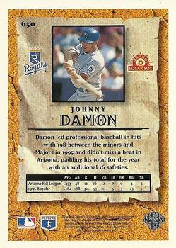1996 Collector's Choice - Silver Signature #650 Johnny Damon Back