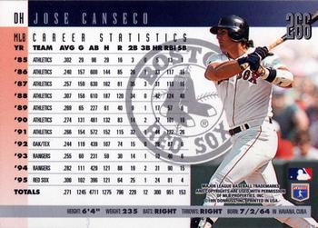 1996 Donruss #266 Jose Canseco Back