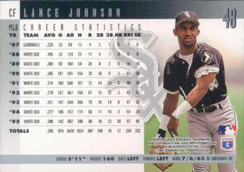 1996 Donruss #48 Lance Johnson Back