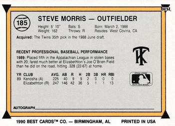 1990 Best #185 Steve Morris Back