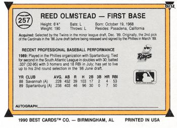1990 Best #257 Reed Olmstead Back