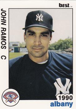1990 Best Albany-Colonie Yankees #12 John Ramos  Front