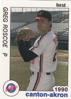 1990 Best Canton-Akron Indians #23 Greg Roscoe  Front