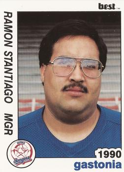 1990 Best Gastonia Rangers #29 Ramon Santiago Front