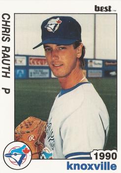 1990 Best Knoxville Blue Jays #16 Chris Rauth  Front