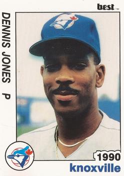 1990 Best Knoxville Blue Jays #24 Dennis Jones  Front