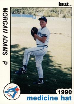 1990 Best Medicine Hat Blue Jays #16 Morgan Adams  Front