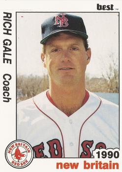 1990 Best New Britain Red Sox #26 Rich Gale Front
