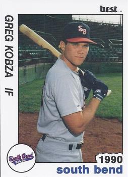 1990 Best South Bend White Sox #15 Greg Kobza  Front