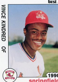 1990 Best Springfield Cardinals #10 Vince Kindred  Front