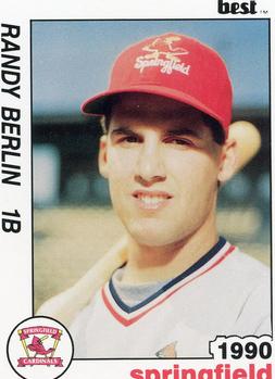 1990 Best Springfield Cardinals #4 Randy Berlin  Front