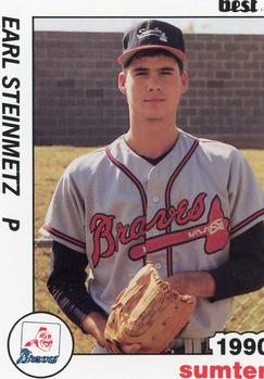1990 Best Sumter Braves #22 Earl Steinmetz  Front