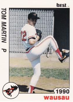 1990 Best Wausau Timbers #4 Tom Martin  Front