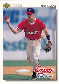 1992 Upper Deck Minor League #131 Mike Lansing Front