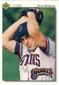 1992 Upper Deck Minor League #227 Kevin McGehee Front