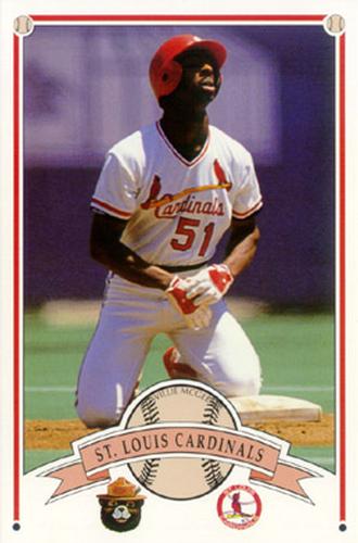 1989 St. Louis Cardinals Smokey #NNO Willie McGee Front