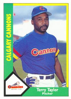 1990 CMC Calgary Cannons #5 Terry Taylor Front