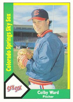 1990 CMC Colorado Springs Sky Sox #2 Colby Ward Front