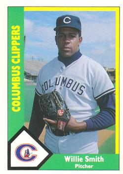 1990 CMC Columbus Clippers #7 Willie Smith Front