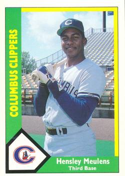 1990 CMC Columbus Clippers #9 Hensley Meulens Front