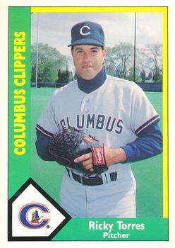 1990 CMC Columbus Clippers #18 Ricky Torres Front