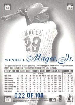 1997 Flair Showcase - Legacy Collection Row 2 (Style) #168 Wendell Magee, Jr. Back