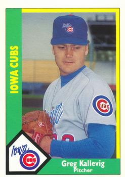 1990 CMC Iowa Cubs #4 Greg Kallevig Front