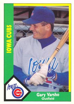 1990 CMC Iowa Cubs #21 Gary Varsho Front