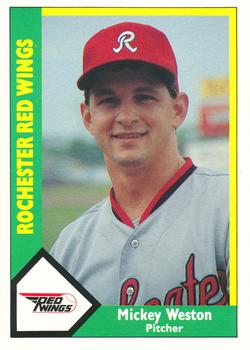 1990 CMC Rochester Red Wings #3 Mickey Weston Front